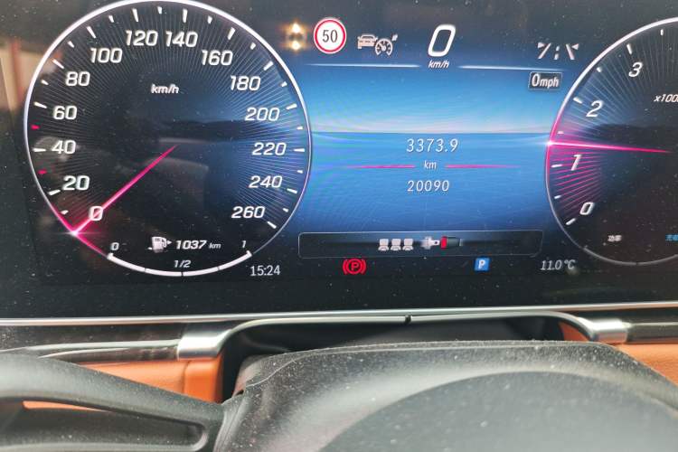 Used Mercedes-Benz S-Class 2023 Updated S 400 L Luxury Edition Odometer Close Up