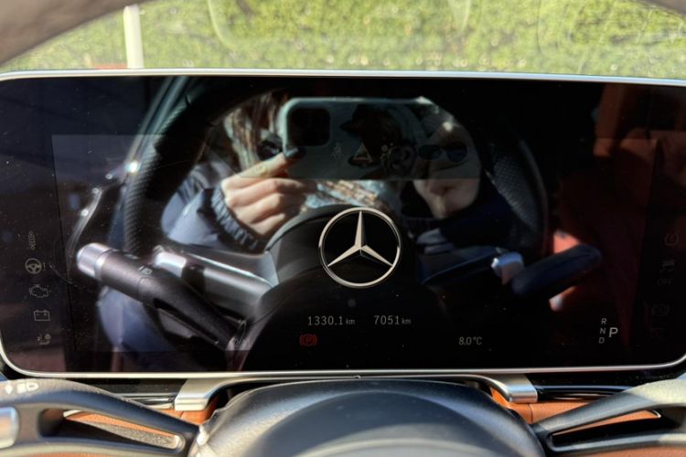 Used Mercedes-Benz S-Class 2024 S 450 L 4MATIC Odometer Close Up