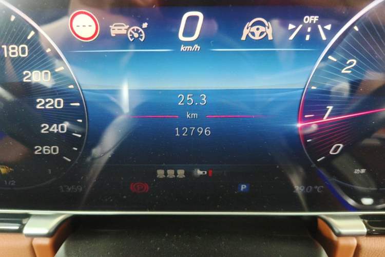 Used Mercedes-Benz S-Class 2024 S 450 L 4MATIC Odometer Close Up