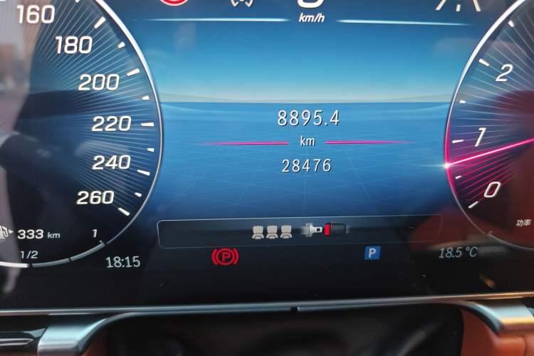 Used Mercedes-Benz S-Class 2024 S 400 L Luxury Model Odometer Close Up