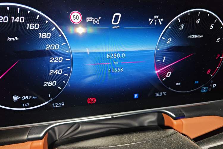 Used Mercedes-Benz S-Class 2024 Restyled S 400 L Business Version Odometer Close Up