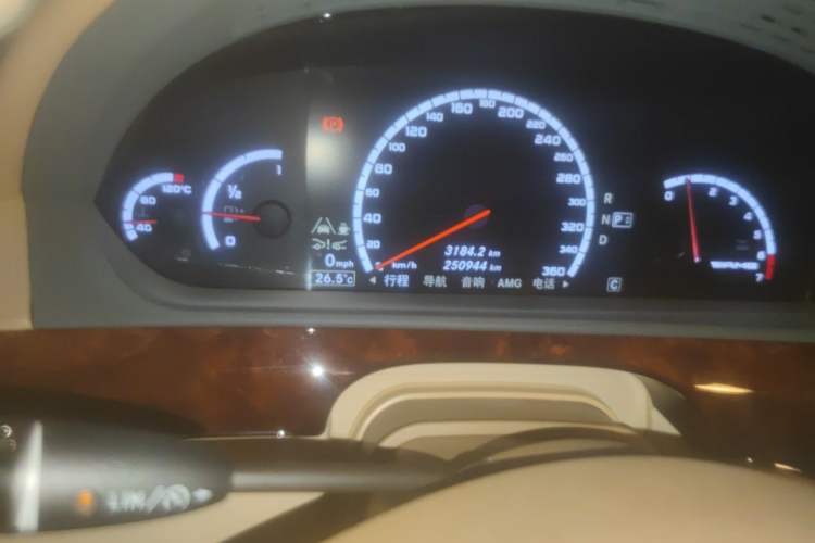 Used Mercedes-Benz S-Class AMG 2010 AMG S 65 Odometer Close Up