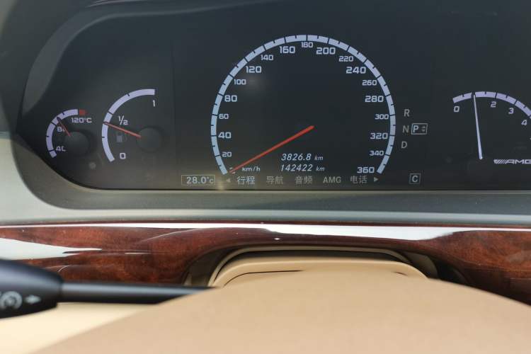 Used Mercedes-Benz S-Class AMG 2010 AMG S 65 Odometer Close Up