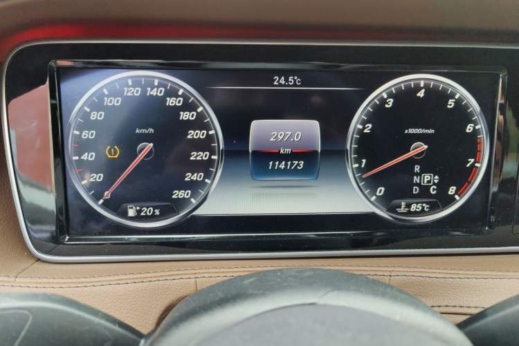 Used Mercedes-Benz S-Class AMG 2014 AMG S 63 L 4MATIC Odometer Close Up