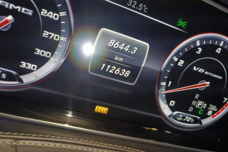 Used Mercedes-Benz S-Class AMG 2014 AMG S 63 L 4MATIC Odometer Close Up