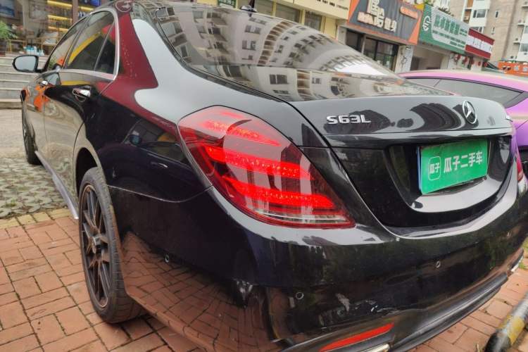 Used Mercedes-Benz S-Class AMG 2014 AMG S 63 L 4MATIC Rear Left 45 Deg
