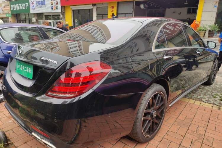 Used Mercedes-Benz S-Class AMG 2014 AMG S 63 L 4MATIC Rear Right 45 Deg