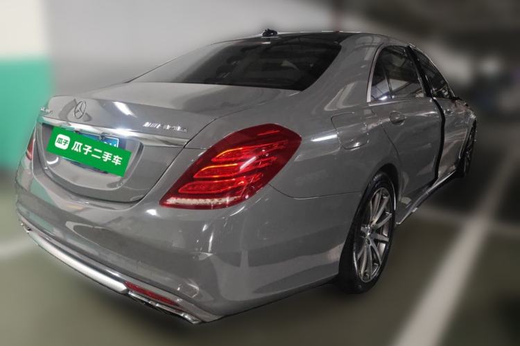 Used Mercedes-Benz S-Class AMG 2015 AMG S 63 L 4MATIC Rear Right 45 Deg