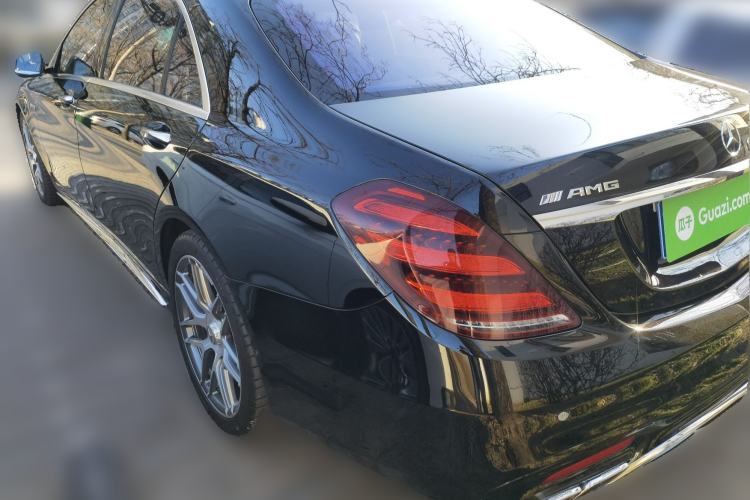 Used Mercedes-Benz S-Class AMG 2018 AMG S 63 L 4MATIC+ Rear Left 45 Deg