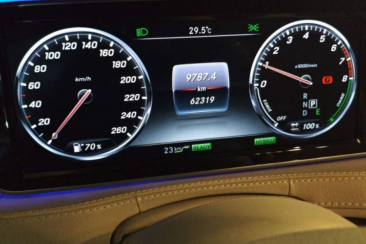 Used Mercedes-Benz S-Class New Energy 2016 S 500 e L Odometer Close Up