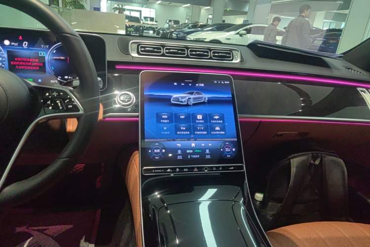 Used Mercedes-Benz S-Class New Energy 2023 S 450 e L Plug-in Hybrid Sedan Audio And AC Panel