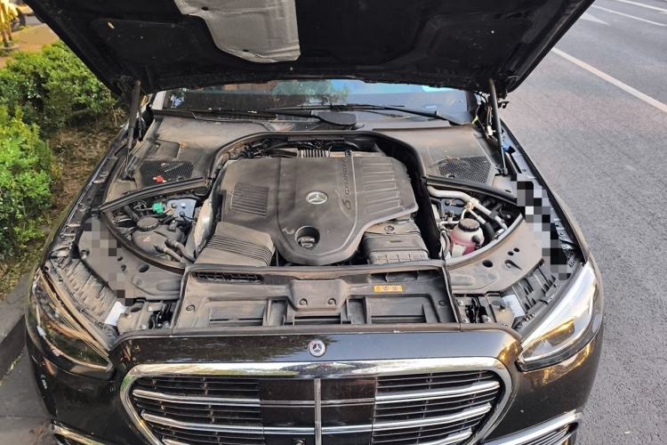 Used Mercedes-Benz S-Class New Energy 2023 S 450 e L Plug-in Hybrid Sedan Engine Bay