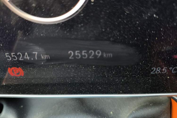 Used Mercedes-Benz S-Class New Energy 2023 S 450 e L Plug-in Hybrid Sedan Odometer Close Up