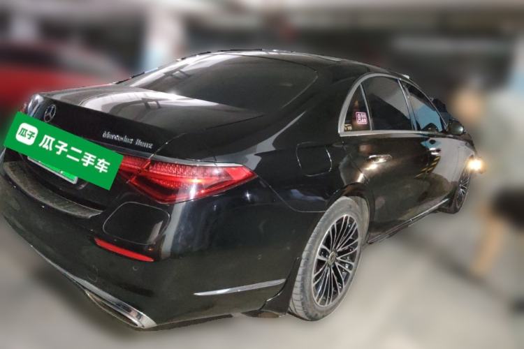 Used Mercedes-Benz S-Class New Energy 2023 S 450 e L Plug-in Hybrid Sedan Rear Right 45 Deg