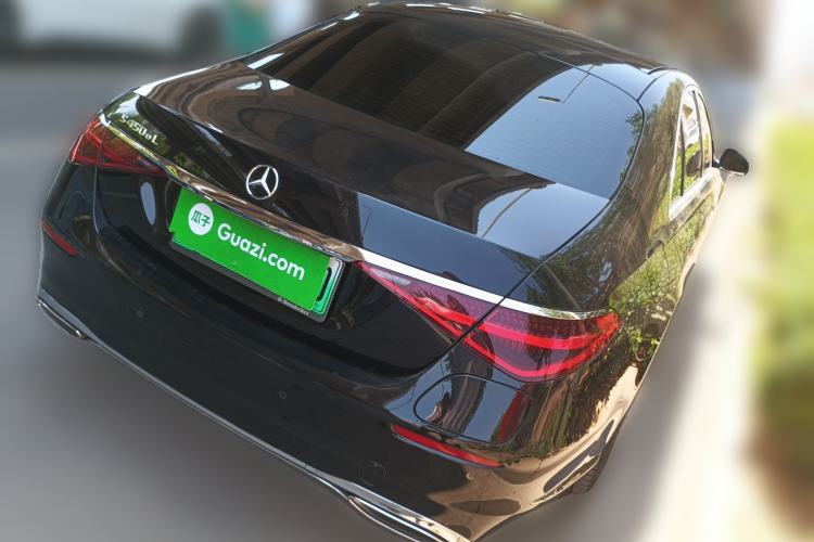 Used Mercedes-Benz S-Class New Energy 2023 S 450 e L Plug-in Hybrid Sedan Rear Right 45 Deg
