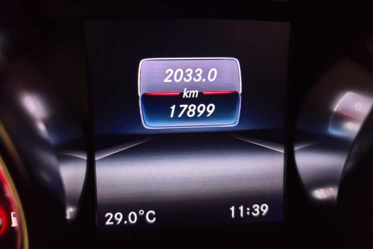 Used Mercedes-Benz SLC 2018 SLC 260 Dynamic Edition Odometer Close Up