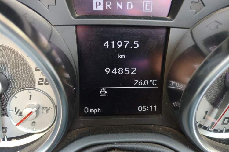 Used Mercedes-Benz SLK-Class 2011 SLK 200 Fashion Model Odometer Close Up
