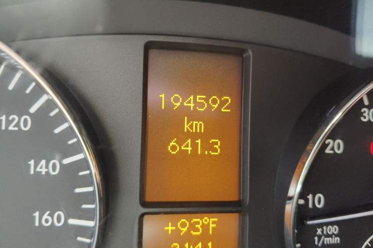 Used Mercedes-Benz Sprinter 2009 Enhanced Version Odometer Close Up