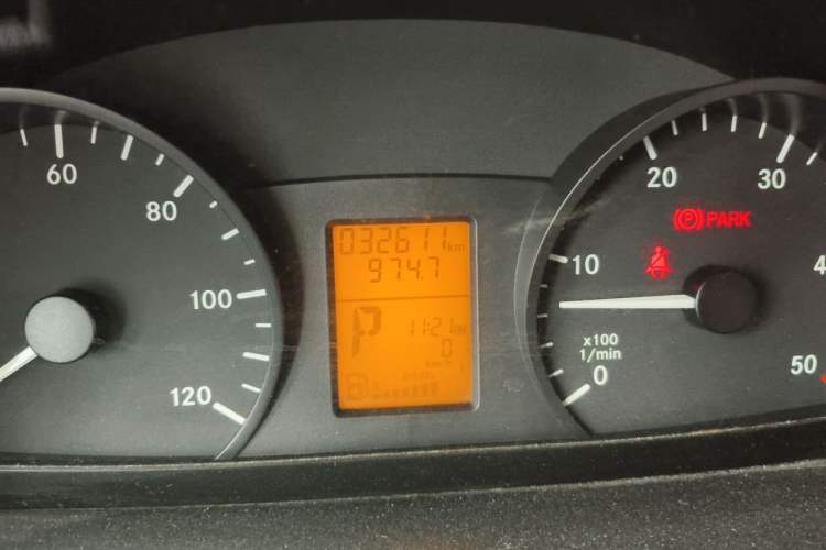 Used Mercedes-Benz Sprinter  Odometer Close Up