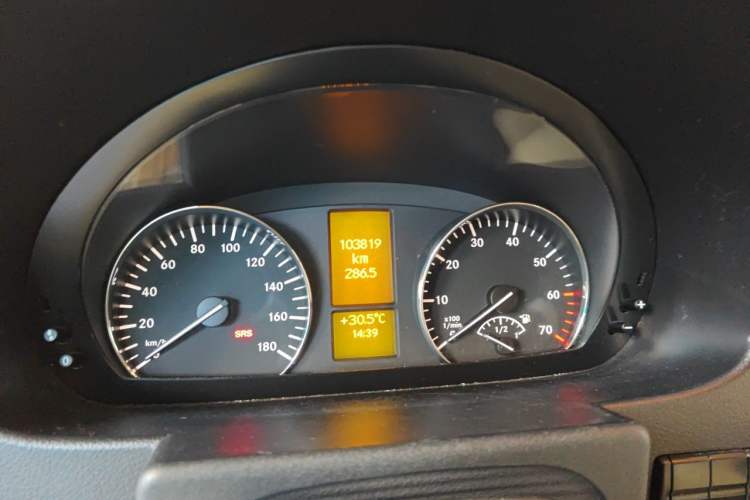 Used Mercedes-Benz Sprinter  Odometer Close Up