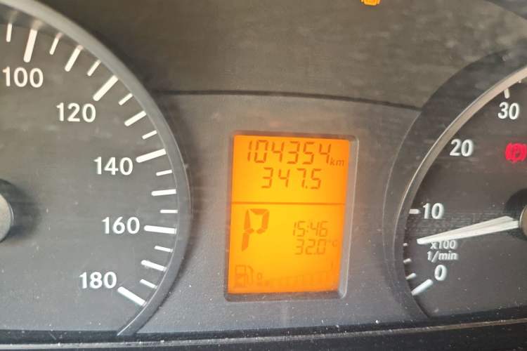 Used Mercedes-Benz Sprinter  Odometer Close Up