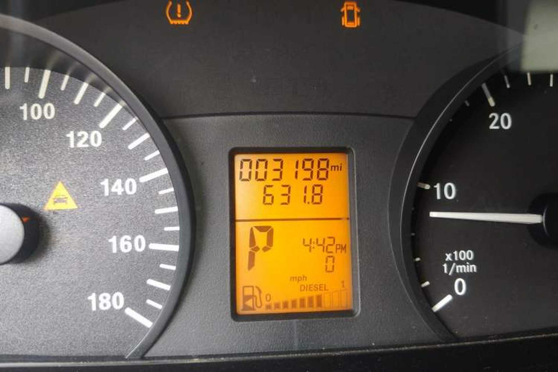 Used Mercedes-Benz Sprinter  Odometer Close Up