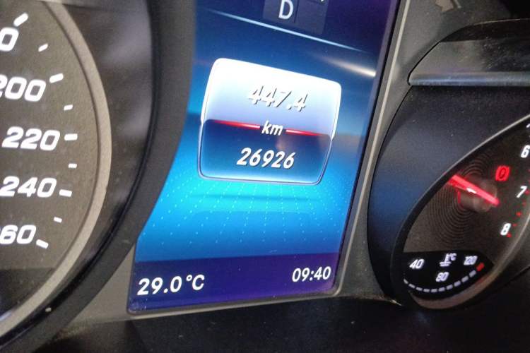 Used Mercedes-Benz V-Class 2022 V 260 L Long Wheelbase Prestige Edition Odometer Close Up