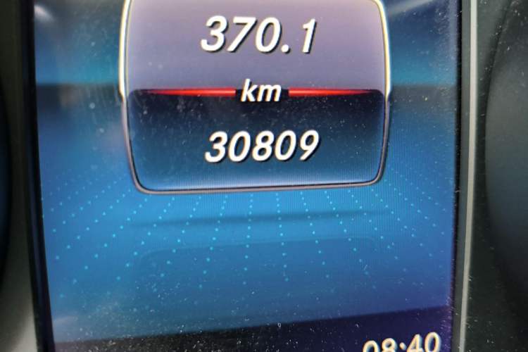 Used Mercedes-Benz V-Class 2022 V 260 L Long Wheelbase Prestige Edition Odometer Close Up