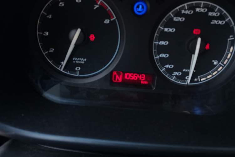 Used MG 3 2011 1.5L AMT Elite Edition Odometer Close Up
