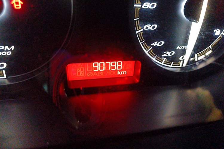 Used MG 3 2011 1.3L Manual Comfort Edition Odometer Close Up