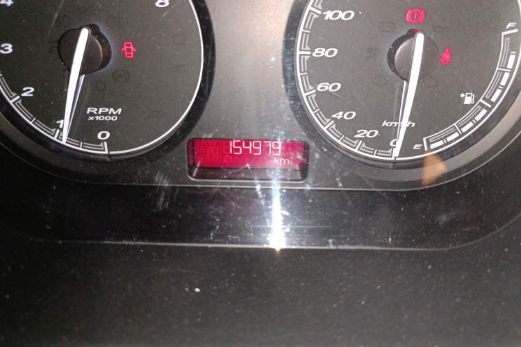 Used MG 3 2013 1.3L Manual Comfort Edition Odometer Close Up