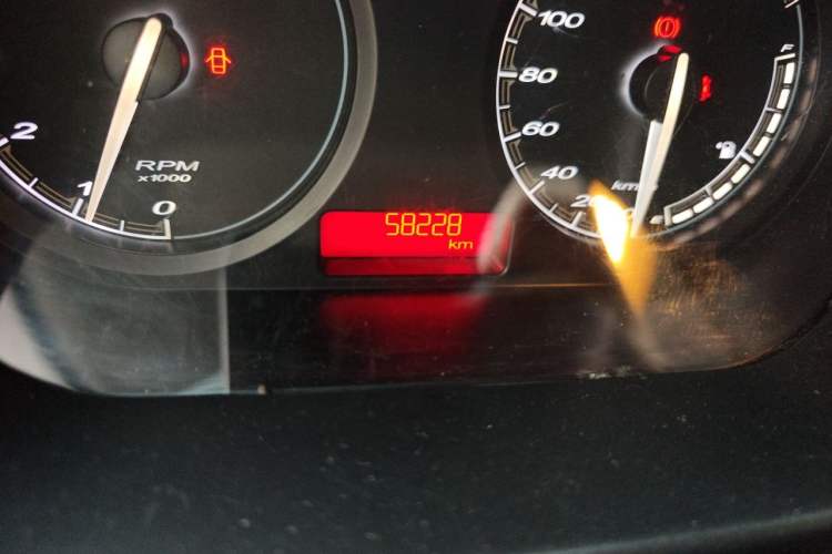 Used MG 3 2013 1.3L Manual Comfort Edition Odometer Close Up
