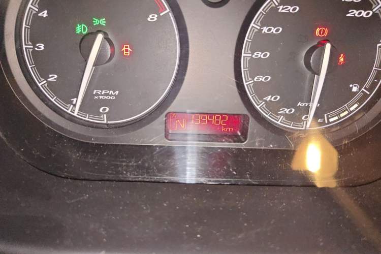 Used MG 3 2013 1.5L AMT Elite Edition Odometer Close Up