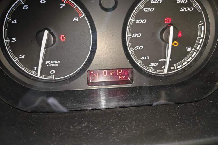 Used MG 3 2013 1.5L AMT Elite Edition Odometer Close Up