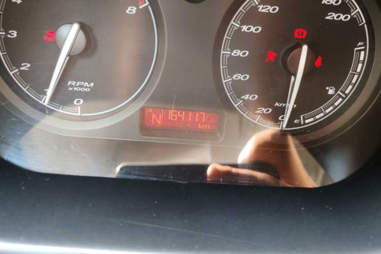 Used MG 3 2013 1.5L AMT Elite Edition Odometer Close Up