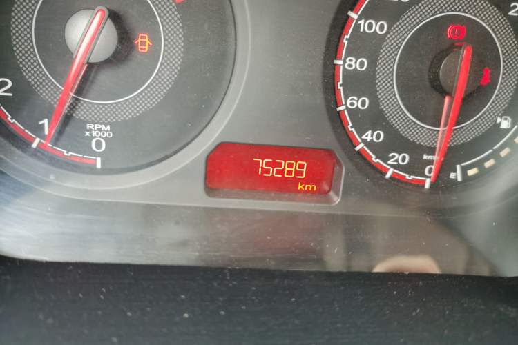 Used MG 3 2014 1.3L Manual Comfort Edition Odometer Close Up