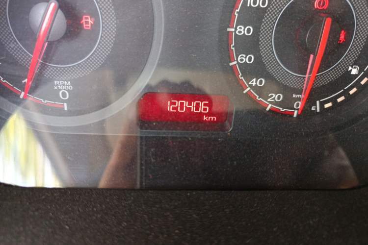 Used MG 3 2014 1.3L Manual Comfort Edition Odometer Close Up