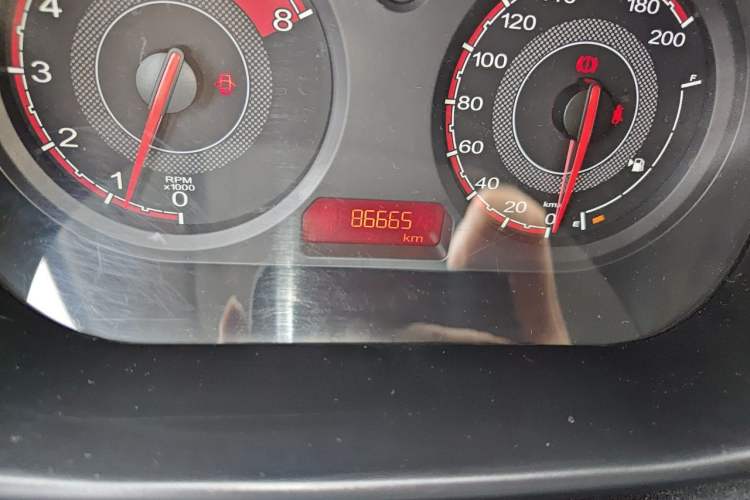 Used MG 3 2014 1.3L Manual Comfort Edition Odometer Close Up