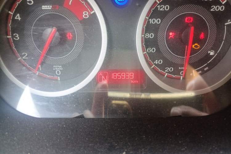 Used MG 3 2014 1.5L AMT Elite Edition Odometer Close Up