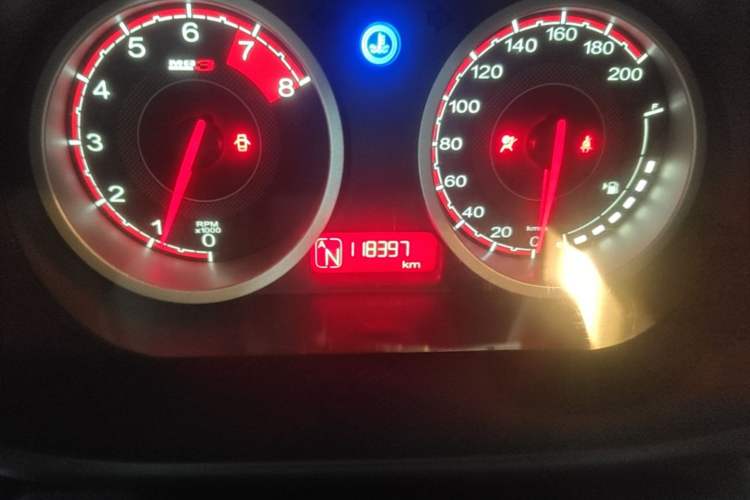 Used MG 3 2014 1.5L AMT Elite Edition Odometer Close Up