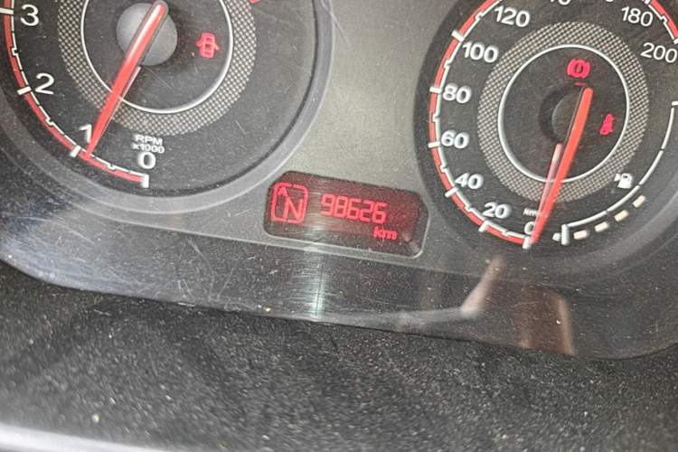 Used MG 3 2014 1.3L AMT Comfort Edition Odometer Close Up