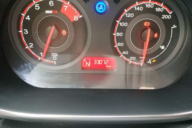 Used MG 3 2016 1.3L AMT Comfort Edition Odometer Close Up