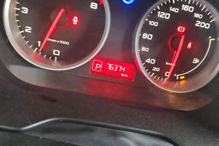 Used MG 3 2017 1.5L Automatic Smart Connect Elite Edition Odometer Close Up