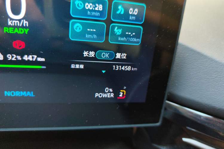 Used MG 4 EV 2022 520 km Flagship Edition Odometer Close Up