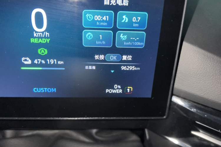Used MG 4 EV 2022 460 km All-Wheel-Drive Performance Version Odometer Close Up