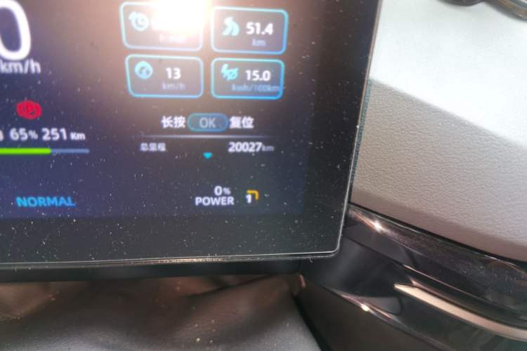 Used MG 4 EV 2023 415 km Range Sea-Faring Champion Edition Odometer Close Up