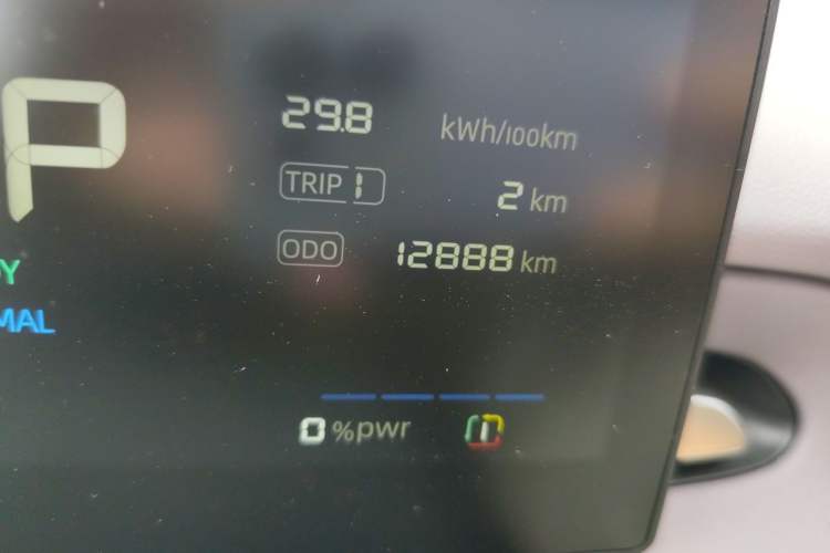 Used MG 4 EV 2026 Model 437 All-in-One Edition Odometer Close Up