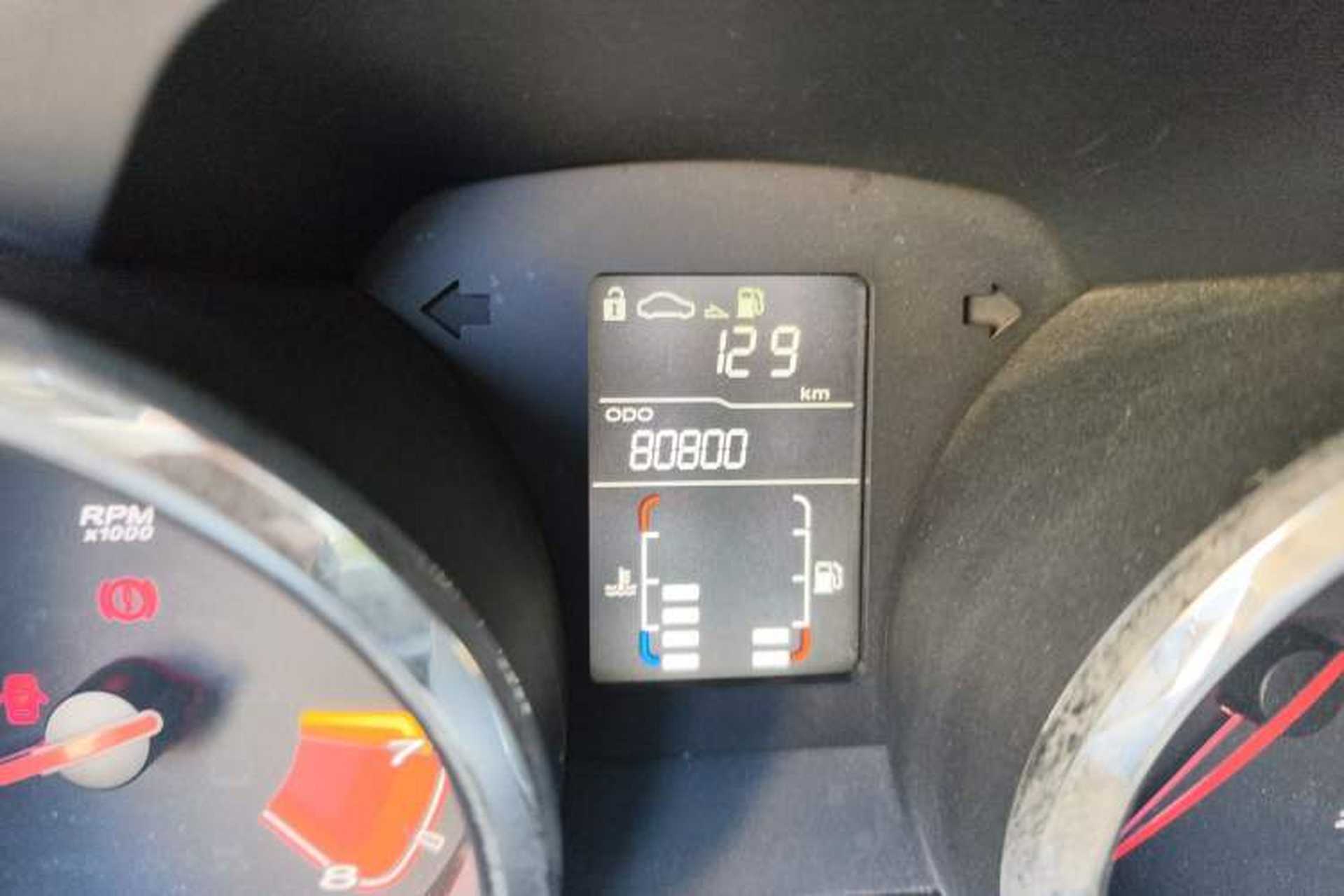 Used MG 5 2012 1.5L Manual Elite Edition Odometer Close Up
