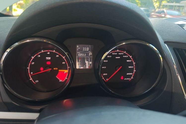 Used MG 5 2012 1.5L Automatic Elite Edition Odometer Close Up