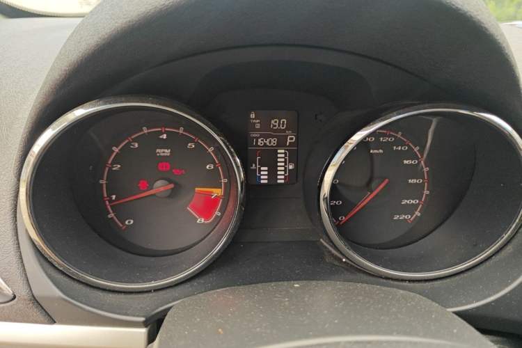 Used MG 5 2012 1.5L Automatic Elite Edition Odometer Close Up